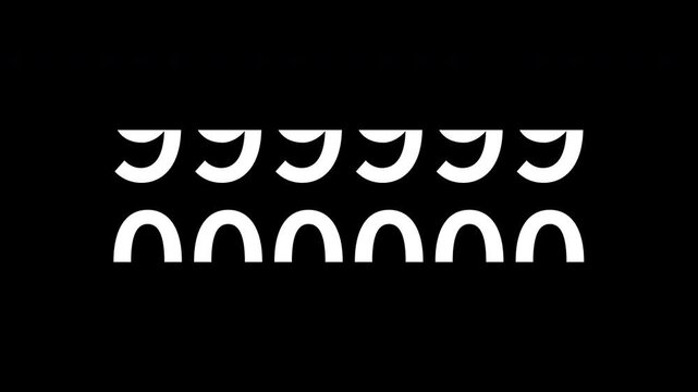 Odometer Rollover Animation Exceeding 999999 White Numbers with Alpha Channel