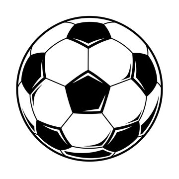 Soccer ball isolated on transparent background