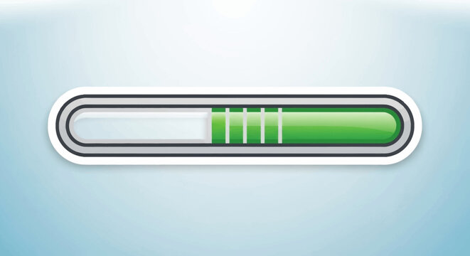 Progress bar graphic indicating a visual representation of the loading process