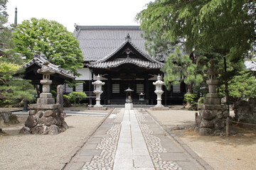 Fototapeta premium buddhist temple (rinno-ji) in sendai in japan 
