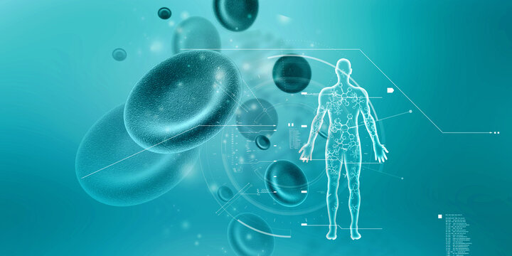 2d illustration Human Male Muscle Body