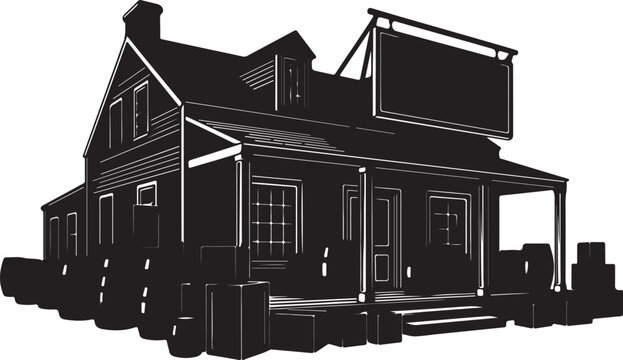 House sketch architectural 3d rendering