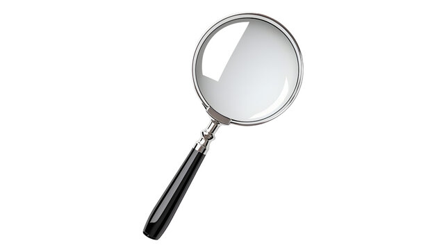  magnifying glass isolated on transparent background