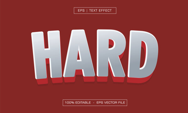 Hard Strong Metallic Bold Text Effect