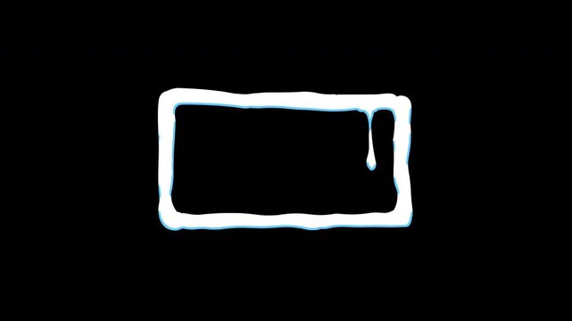 circle box falling water