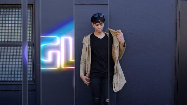 Glass Light Rays Overlay