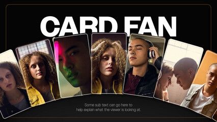 Card Fan Media Carousel