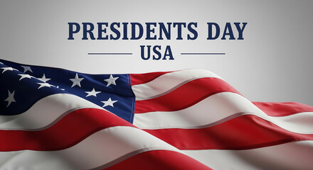 Presidents Day: Celebrate American History and Patriotism with This Vibrant and Symbolic Image of the US Flag.