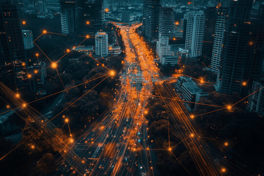 An image shows a city with connected sensors, traffic systems, and IoT devices. Discuss how IT supports smart city infrastructure