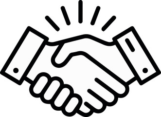 Fototapeta premium Handshake between two people sealing an agreement