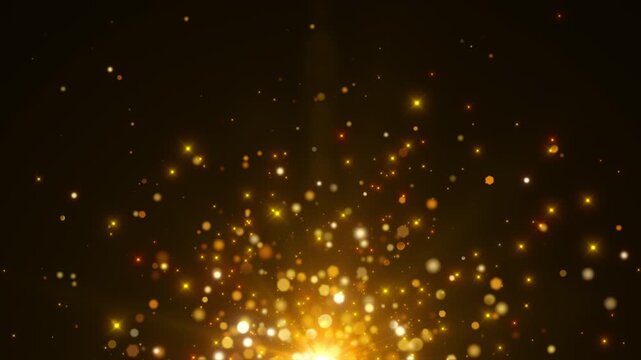 luxury gold shimmer decorative particles background