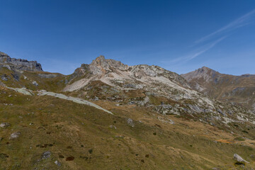 Fototapeta premium Beautiful mountain landscape in the Aosta Valley, Italian Alps
