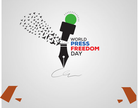 World Press Freedom Day Concept. World Press Freedom Day Or World Press Day To Raise Awareness Of The Importance Of Freedom Of The Press. End Impunity For Crimes Against Journalism
