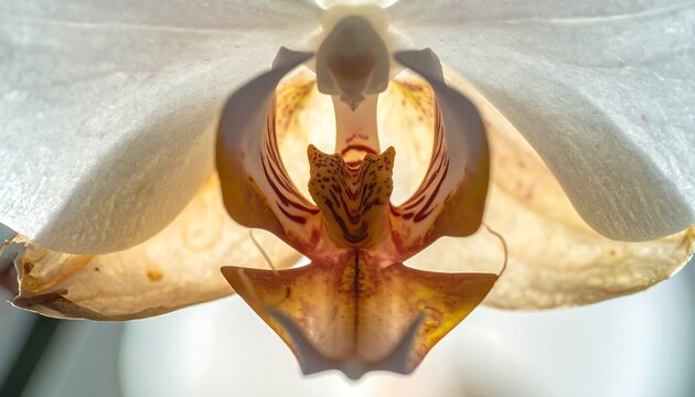 Pecan Nut Shell Opened on White.