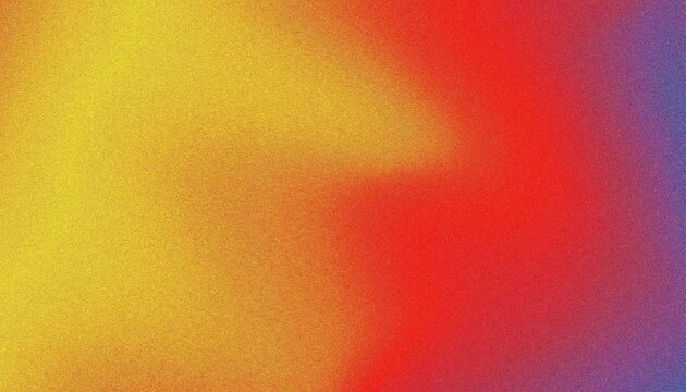 Bright colorful gradient red, yellow, and blue colors abstract background, noisy texture, vibrant, banner, backdrop design