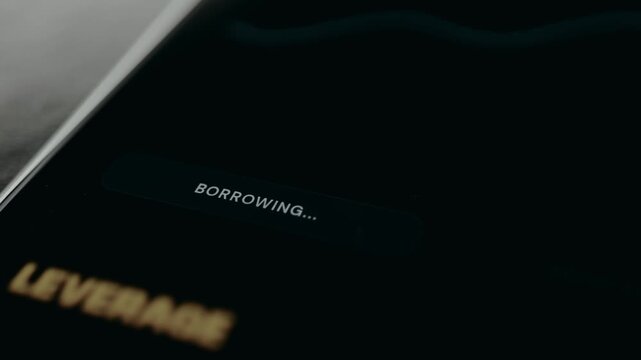 Trader taps option Borrow and Trade and starts trading