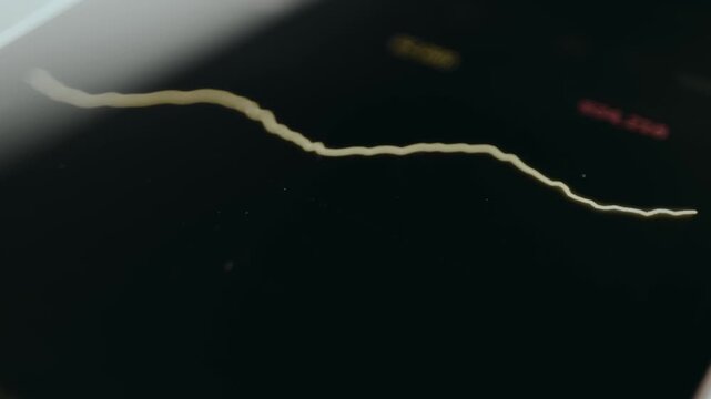 Rising line indicator on a data chart