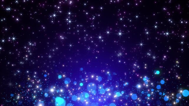 glowing blue abstract background blur particles