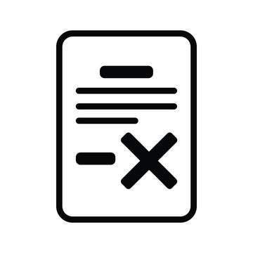 A document icon with a crossed-out equation symbol indicating invalid or unsupported content