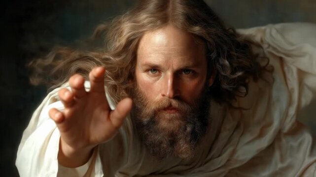 Jesus Christ, divine presence offering grace and salvation, spiritual connection to God, sacred symbol of hope, faith, and eternal redemption, profound mercy