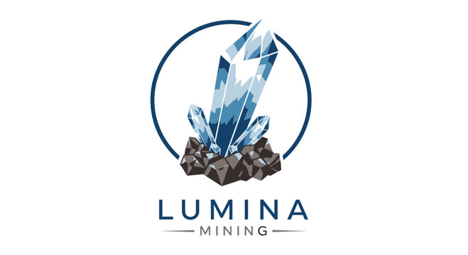 Crystal Formation in Rock, Geological Specimen, Mineral Deposit Illustration