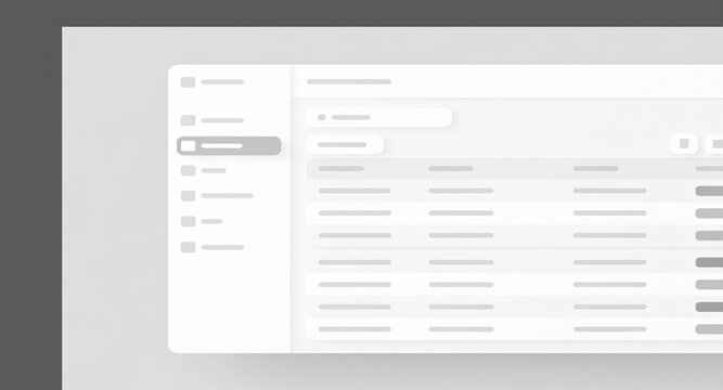 Modern UI Dashboard Design for Data Management: Responsive Administrative Software Application with Advanced UX and Interactive Statistics Tables