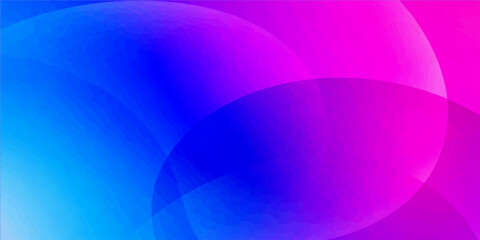Obraz premium A futuristic digital wallpaper featuring an abstract blue background with smooth circles, light waves, and pink gradient curves in a vector illustration pattern