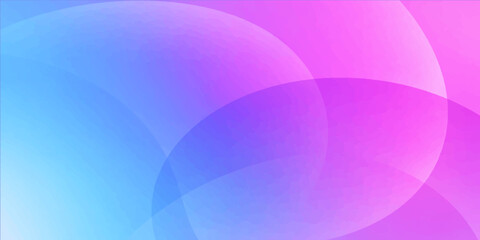 Obraz premium Smooth vector wallpaper featuring an abstract colorful background of pink and purple gradient waves and circular patterns with light flowing curves for a modern web design template