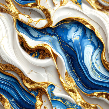 Luxurious Abstract Liquid Marble Texture Background with Elegant Gold Veins, Premium Fluid Art for Interior Design, Seamless Decorative Stone Pattern, Modern Wallpaper, Royal Branding Backdrop