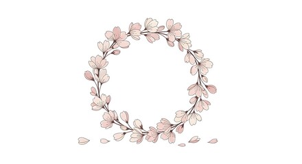 Obraz premium frame of pink flowers