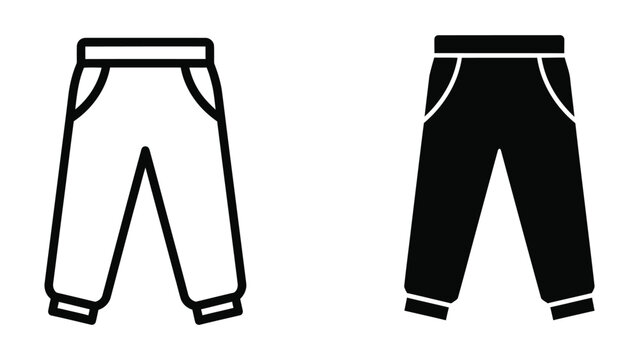 Comparison of light and dark colored sweatpants with elastic cuffs and side pockets