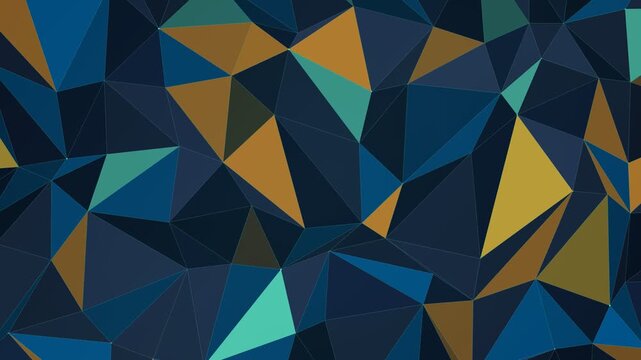 Abstract Blue and Bronze Low Poly Geometric Background