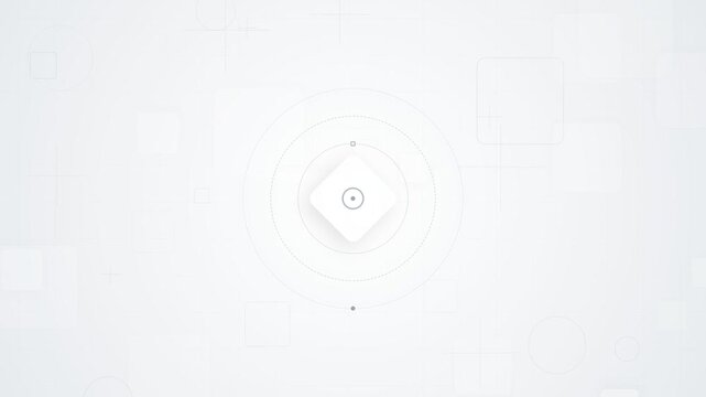 Refined Abstract White Background of Geometric Design