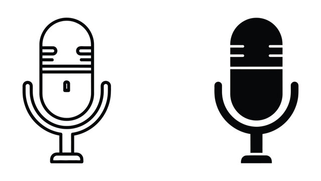 Contrast between a muted and an active microphone icon