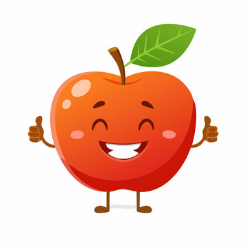 lustiger Apfel, Daumen hoch