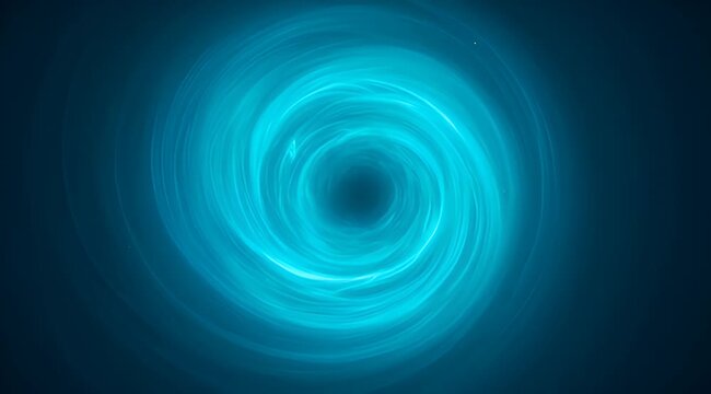 Abstract Blue Swirl Vortex, Cosmic Energy Portal, Digital Galaxy Tunnel, Sci-Fi Background