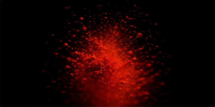 A fiery inferno of burning orange flames and red smoke creates a hot abstract explosion background with high energy motion design and lava textures