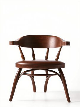 Hearten shape chair front look,  white background  