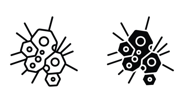 Contrasting visual representation of molecular structures with varying fill styles