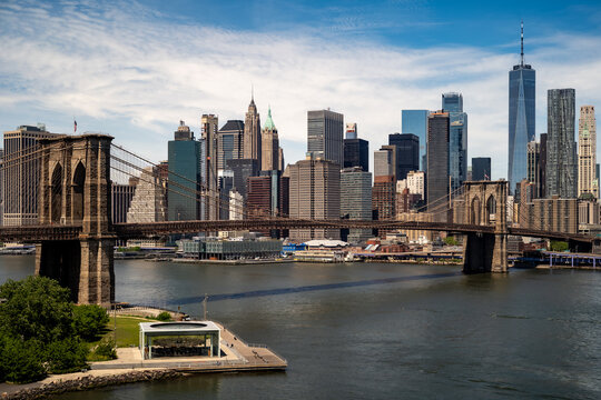Streets and skyline views in New York City