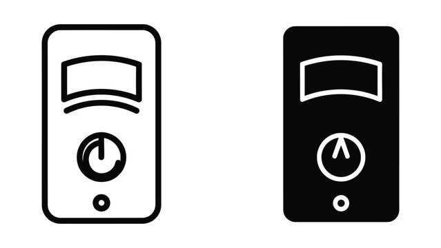 Comparison of an active and inactive anemometer device icons