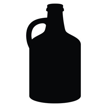 A black silhouette of a growler