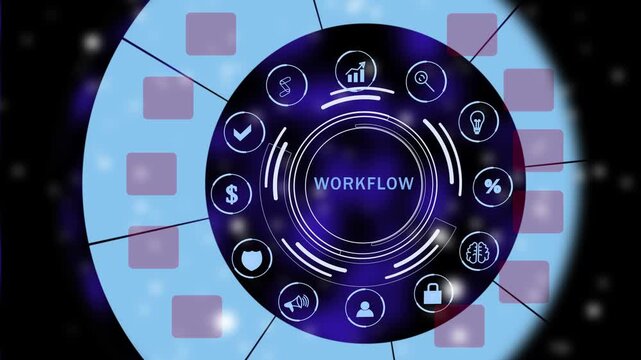 Digital interface showing workflow management, an essential concept for streamlining business processes and optimizing team efficiency.