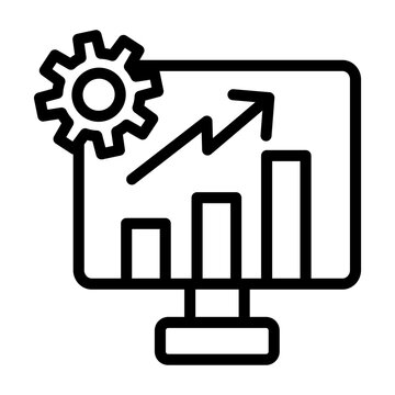 Bar Graph Vector Icon
