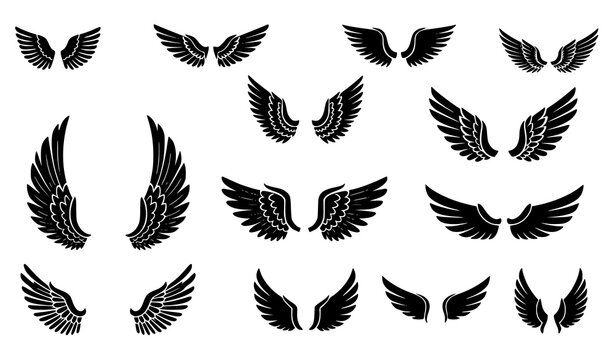 Wings Icon Vector Set &ndash; Minimal Web & App Design Elements
