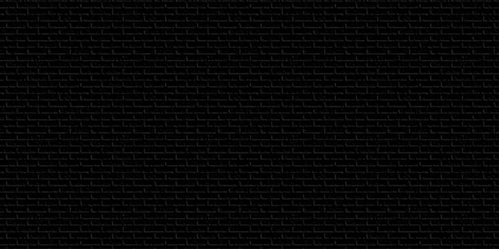 Black brick background texture. brick pattern and black background wall brick.	