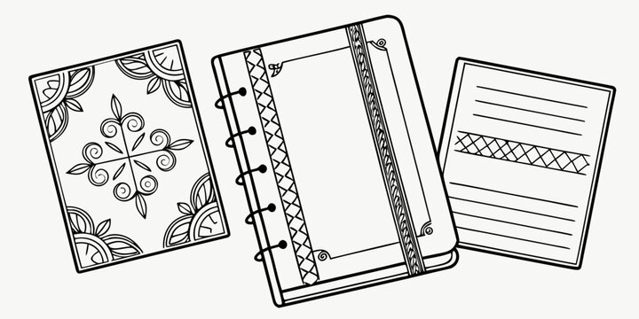 A collection of vintage playing cards, a deck of cards, and a scorecard.