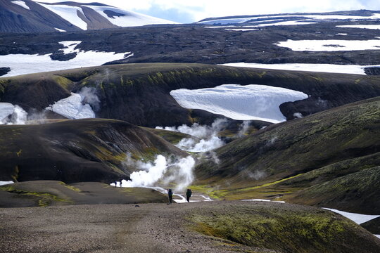 Volcanic valley on Landmannalaugar