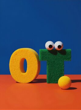 Una composici&oacute;n l&uacute;dica con esponjas de ba&ntilde;o antropomorfizadas.