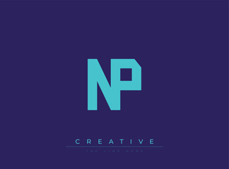 Modern stylized monogram logo with creative tagline design © Mahamud